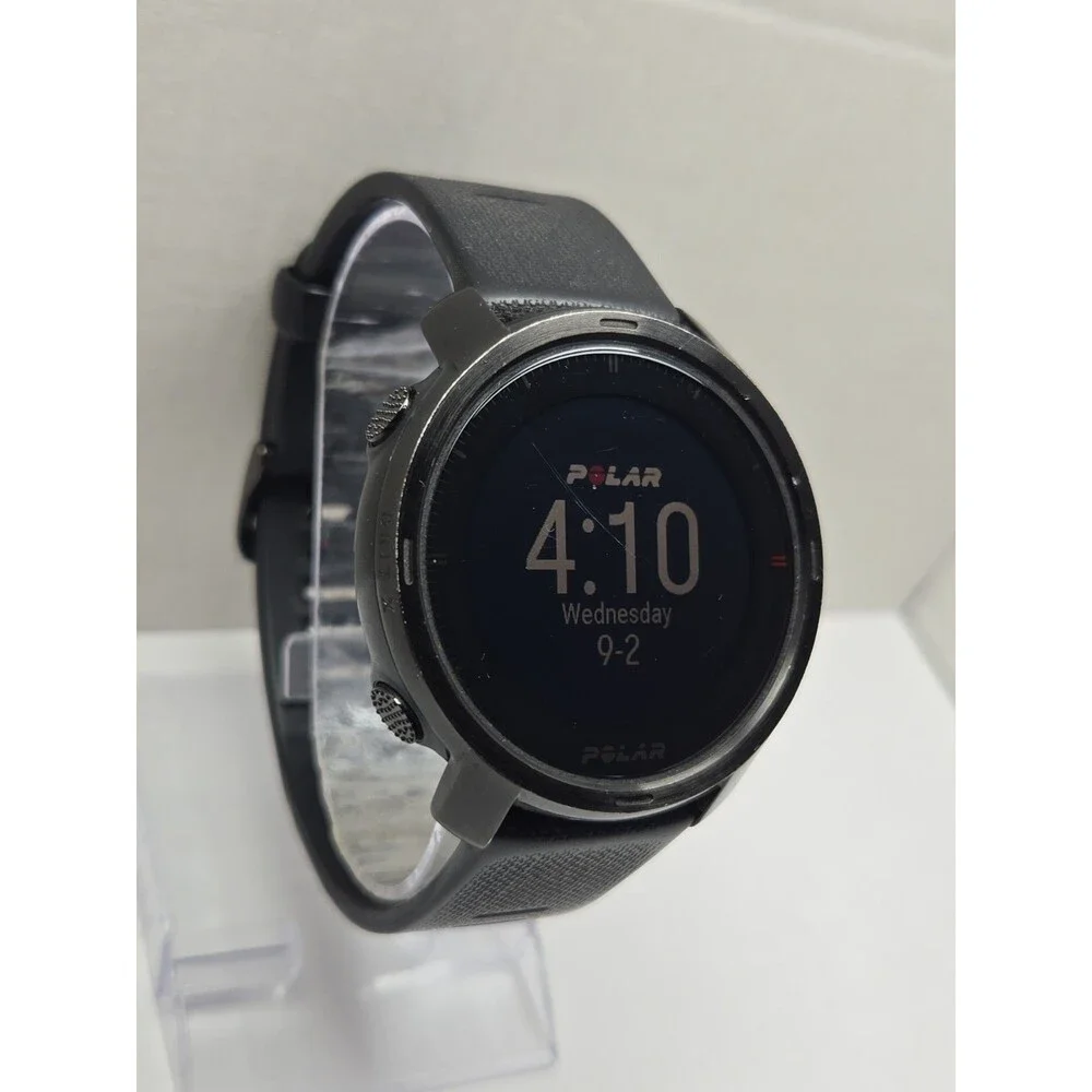Polar Grit X Black GPS Multisport Smartwatch HeartRate Monitor Fitness 49mm Read